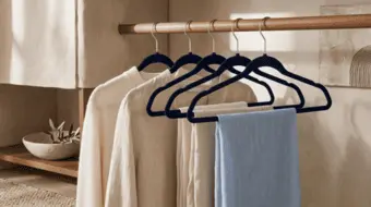 Hangers holding soft garments