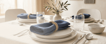 Napkins and tableware